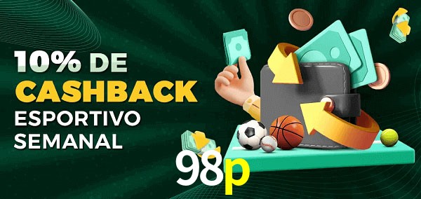 10% de bônus de cashback na 98p